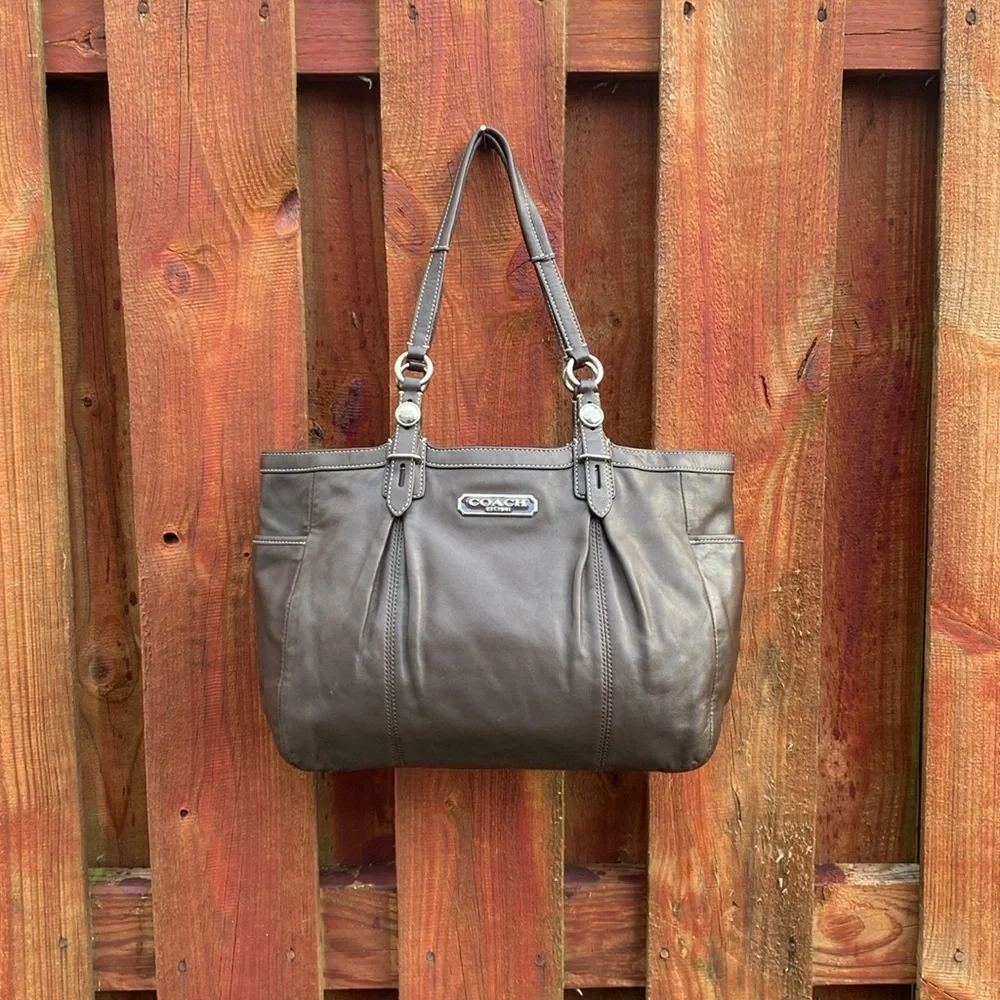 Coach Brown Leather Tote Hobo Bag